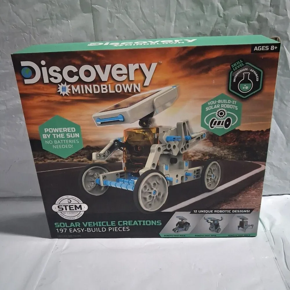 DISCOVERY Stem - You Build-It Solar Vehicle 197 Pieces (Ages 8) (Complete)